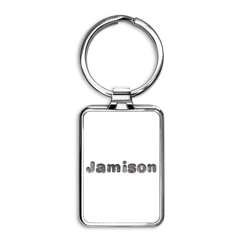 Jamison Wolf Rectangle Keychain