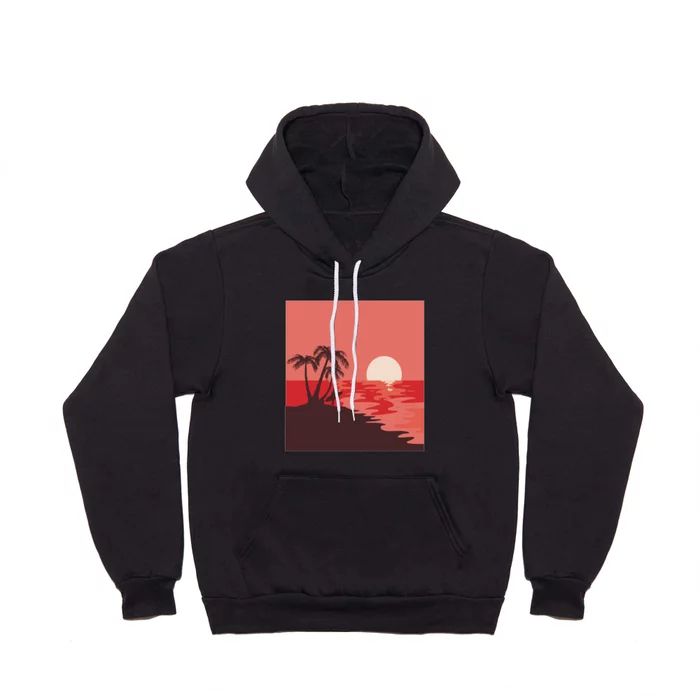 Sunset surfing view Hoody