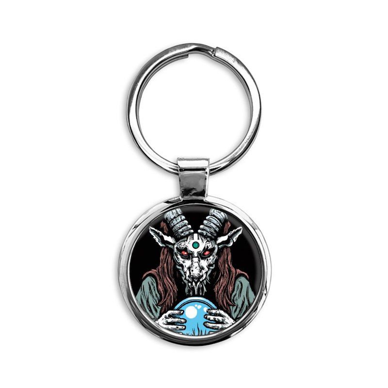 Witches and devils original art wo Circle Keychain